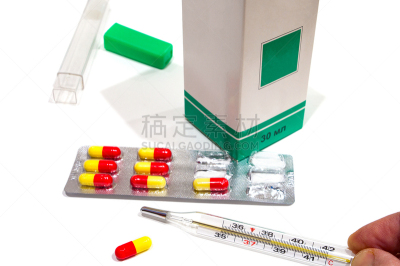 温度计,白色,黄色,红色,胶囊,分离着色,水银,避孕品,健康保健,水泡