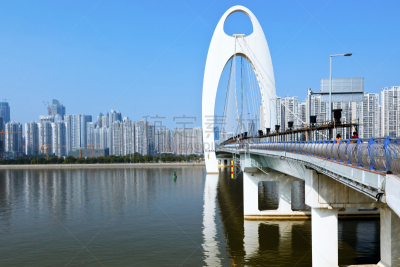 城市天际线,城市,广州,水,天空,新的,水平画幅,交通,旅行者,户外