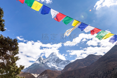 尼泊尔,珠穆朗玛峰,阿马达布朗峰,徒步旅行,大本营,运动,景观设计,灵感,世界遗产,技术