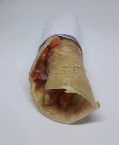 白色,蔬菜,白色背景,快餐,清新,健康食物,垂直画幅,炸蛋卷,卷起,午餐