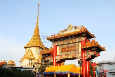 泰国,寺庙,水平画幅,无人,户外,大门,庭院,屋顶,孔子