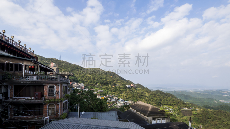 山,两只动物,地形,九份,天空,美,水平画幅,美人,户外,著名景点