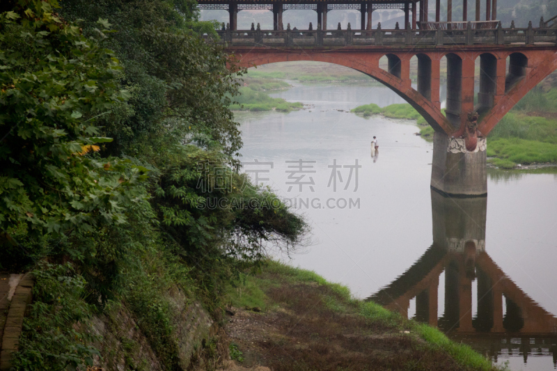 乐山,中国,巨大的,佛,四川省,修道院,灵性,水平画幅,山,古老的