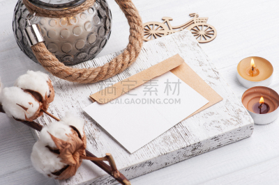 笔记本,空的,信封,卡夫