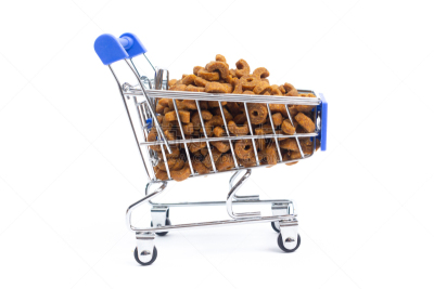 食品,猫,白色背景,狗,动物,购物车