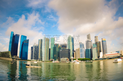 新加坡市,都市风景,城市生活,全景,滨海湾金沙酒店,滨海湾公园,新加坡河,滨海湾 ,新加坡,水平画幅