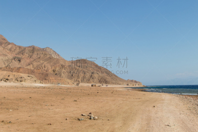 埃及,海岸线,背景,达哈巴,山,红海,西奈半岛,国内著名景点,热,热带气候