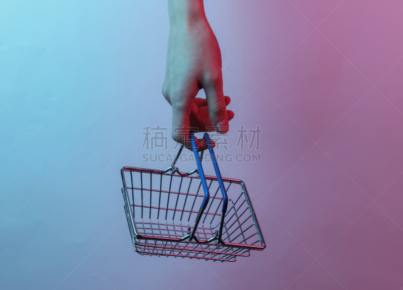 蓝色,拿着,概念,手,山,时髦的,女性,彩色图片,夜视,零售