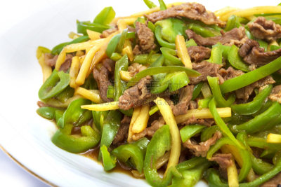 肉,青椒,里面,蔬菜,牛排,食品,中国食品,椒类食物,炒菜锅,牛肉