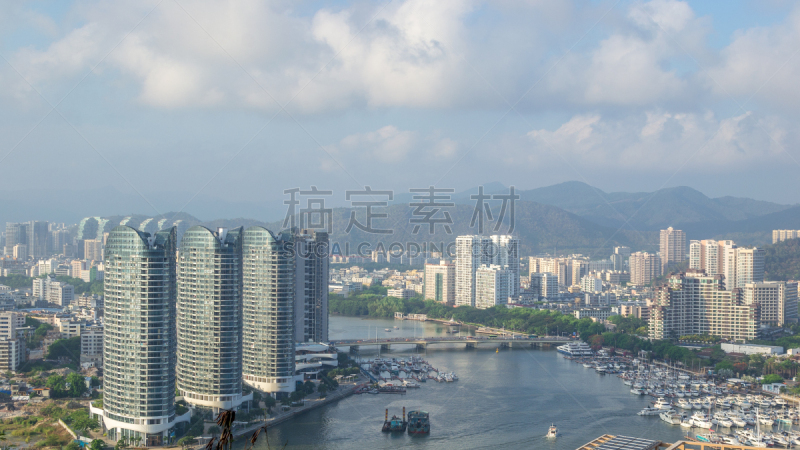 都市风景,三亚,在上面,一只动物,地形,华贵,热带气候,渡轮,现代,客轮