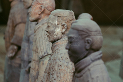 特写,亚洲,中国,陕西省,西安,坟墓,勇士,世界遗产,兵马俑
