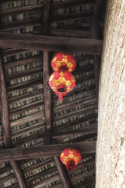 房屋,客家族,传统,大特写,垂直画幅,灯笼,无人,古老的,永定,蒂卢
