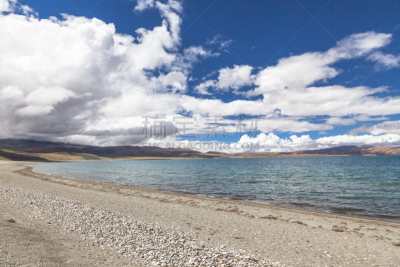 湖,羊卓雍措,yamdrok yamtso,天空,河流,水平画幅,雪,无人,户外,干净
