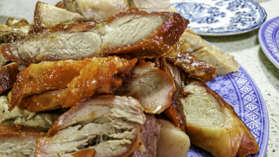 叉烧,烤猪肉,烟熏食品,饮食产业,餐具,东亚,澳大利亚,经加工的肉,晚餐