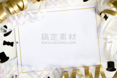 请柬,缎带,周年纪念,卷着的,事件,贺卡,结婚请柬,席次牌,边框,新年前夕