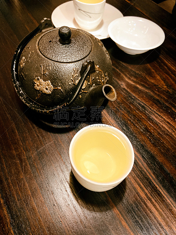 茶壶,传统,茶,茶道,绿茶,杯,茶杯,现代,色彩鲜艳,饮用水