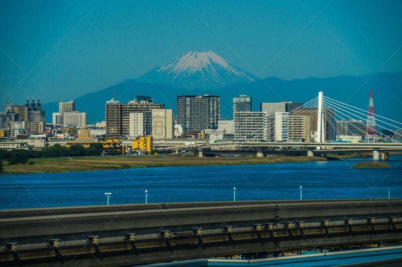 富士山,城市,城市生活,东京国际机场,城镇景观,云,雪,著名景点,背景,户外