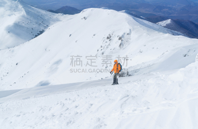 斯洛伐克,登山杖,图像,人,山,雪,高处,明亮,动作,上升