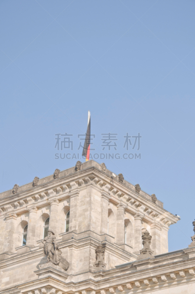德国,柏林,安全护栏,广场,巴洛克风格,市政厅,圆顶建筑,豪宅,乡村风格,户外