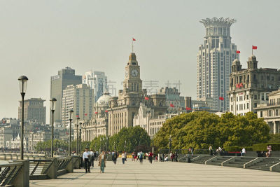 外滩,上海,黄浦江,约旦河西岸,国际著名景点,面向陆地,浦西,环境,著名景点,春天