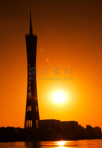 广州,广东省,垂直画幅,水,天空,美,夜晚,美人,玻璃,旅行者