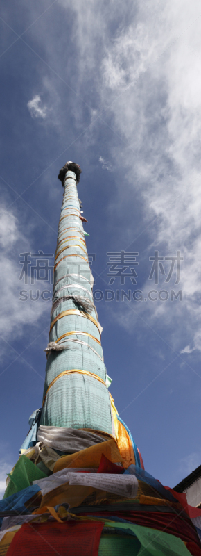 大昭寺,柱子,建筑石碑,经幡,无人,前面,全景,垂直画幅,著名景点