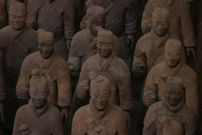 秦始皇兵马俑博物馆,坟墓,考古学,西安,粘土,死后的世界,大量物体,世界遗产,水平画幅,无人