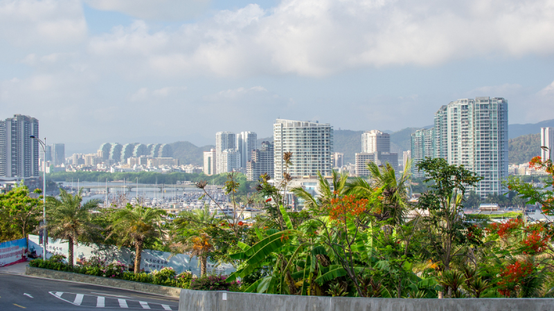 都市风景,三亚,地形,在上面,一只动物,水,天空,美,度假胜地,水平画幅预览效果