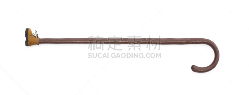 拐杖,木制,白色背景,分离着色,健康保健,背景分离,药,坏掉的,设备用品,手杖