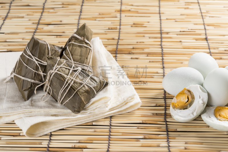 粽子,米饺子,咸蛋,鸭蛋,端午节,点心,饺子,餐垫,水平画幅,无人