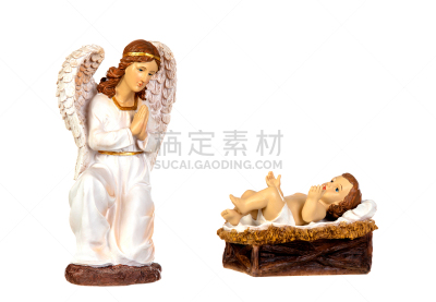 耶稣降生,天使,婴儿,传统,陶瓷制品,图像,翅膀