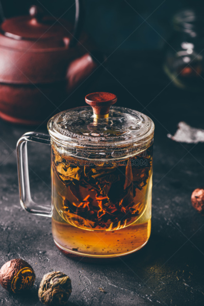 茶,马克杯,红色,玻璃,饮料,拉茶,传统,热,红茶,热饮