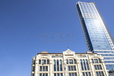 建筑,建筑外部,摩天大楼,几乎,互联网,社区,数字2,古老的,简单,商务