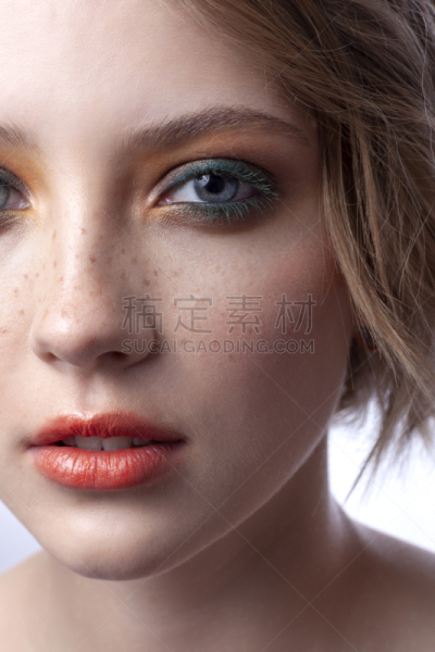 少女,自然美,注视镜头,高对比度,华贵,肖像,一个人,嘴唇,头发,儿童