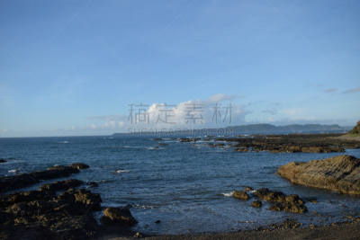夏天,哈希库伊瓦,太阳,岩石,早晨,云,橙色,天空,建筑,晴朗