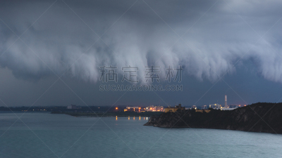云,暴风雨,海洋,气候,寒冷,热,暗色,云景,环境,天气
