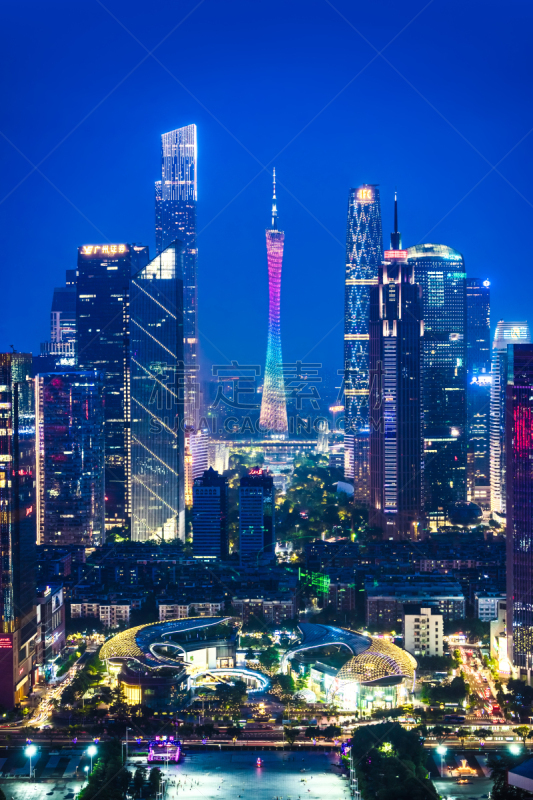 广州,夜晚,商务,暗色,照明设备,交通,黄昏,现代,著名景点,商业金融和工业
