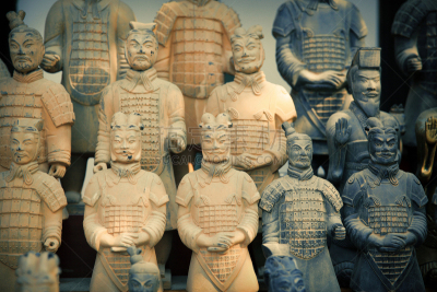 赤土陶器,勇士,秦始皇陵景区,秦朝,陕西省,古老的,古典式,东亚,过去