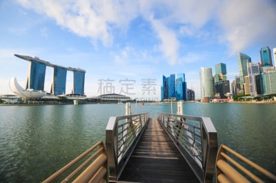 新加坡市,都市风景,城市生活,全景,滨海湾公园,滨海湾金沙酒店,新加坡河,滨海湾 ,水平画幅,新加坡
