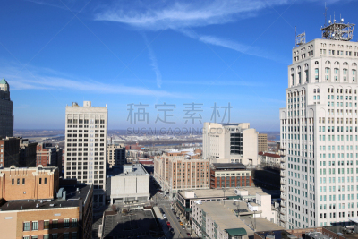 堪萨斯城,美国中西部地区,草坪,联合车站,公园,斯普林特中心,建筑,晴朗,市区,公寓