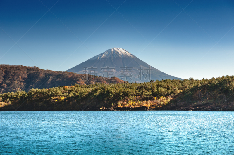 saiko lake,日本,富士山,塔,在上面,自然,非都市风光,湖岸,旅游目的地,水平画幅