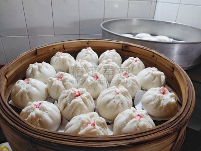 中式小笼包,猪肉,竹子,餐盘,自制的,传统,越南,小圆面包,清新,食品