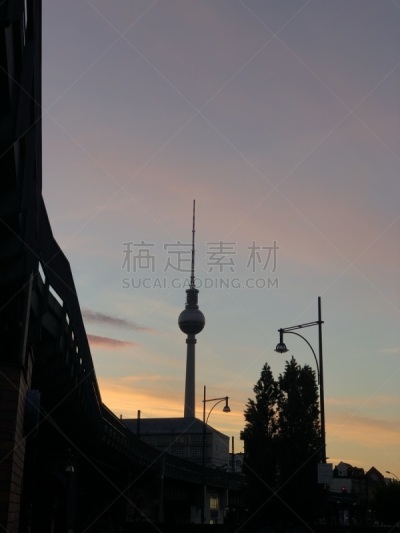 柏林,柏林电视塔,地形,户外,黄色,著名景点,国际著名景点,旅游目的地,美术工艺,手艺