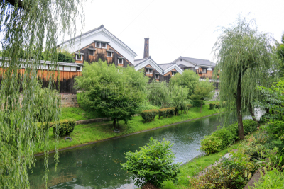 京都府,河流,日本,日本青酒,在之后,工厂,船,传统,帆,仅日本人