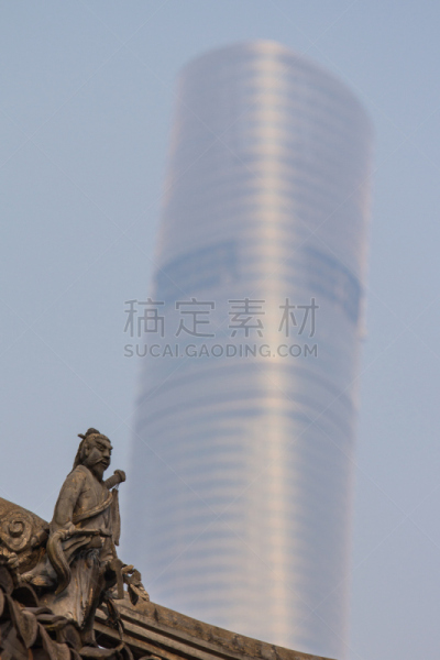 雕塑,过去,上海中心大厦,豫园,苏州,明朝风格,广州,陆家嘴,浦东,垂直画幅