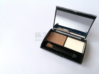 美,彩妆,睫毛膏,化妆用品,画笔,唇膏,眼影,眼线笔,多色的,白色背景