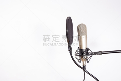 白色背景,麦克风,工作室,专门技术,灵感,唱片,扬声器,设备用品,背景,音乐人