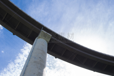 桥接环路,天空,高大的,九州,山口,汽车,交通,云,破土动工,公路