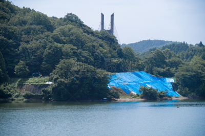 风景,暴雨,湖,损坏的,九州,自然神力,云,水面,水库,河流