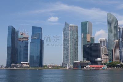 新加坡市,都市风景,办公园区,滨海湾 ,全貌,水,天空,滨水,建筑业,旅游